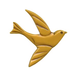 Retro 40s Style Swallow Brooch, Retrolite Swallow Brooch, Bird Brooch, Swallow Pin , Made in USA