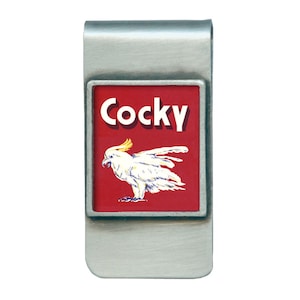 Cocky Vintageware Money Clip / Retro Style Gifts / Classic Style Money Clip