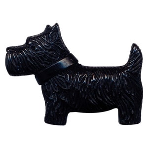 Scottie Dog Retrolite Pin - Retro 50s Style Novelty Brooch - Scottie Dog Jewelry