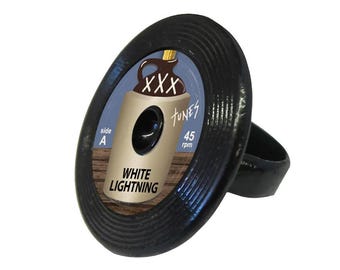 Boozy Tunes Record Ring | Retro Style | Made in USA