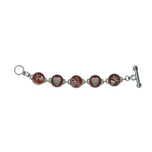 Shadow Box Romance Red Charm Bracelet