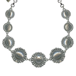 Bohemian Cowgirl Luck Concho Necklace-Southwest Style Jewelry-Boho Necklace