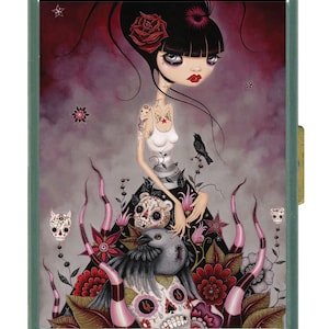 Cartera con efigie escarlata de Caia Koopman: elegancia artística en cada detalle