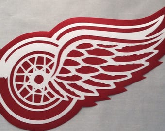 Huge Detroit Red Wings Iron On Patch