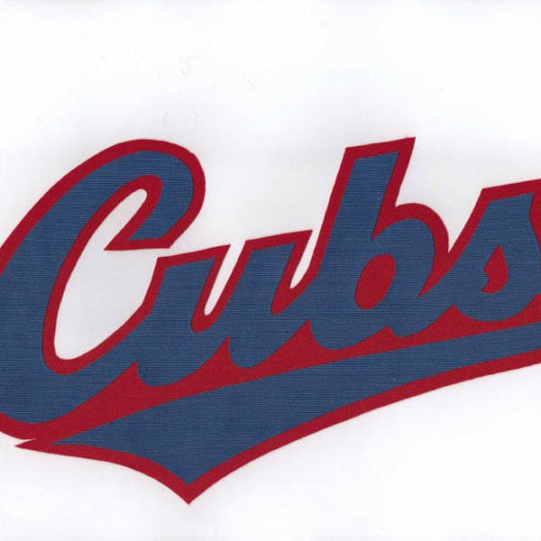 Huge Chicago Cubs Iron On Patch