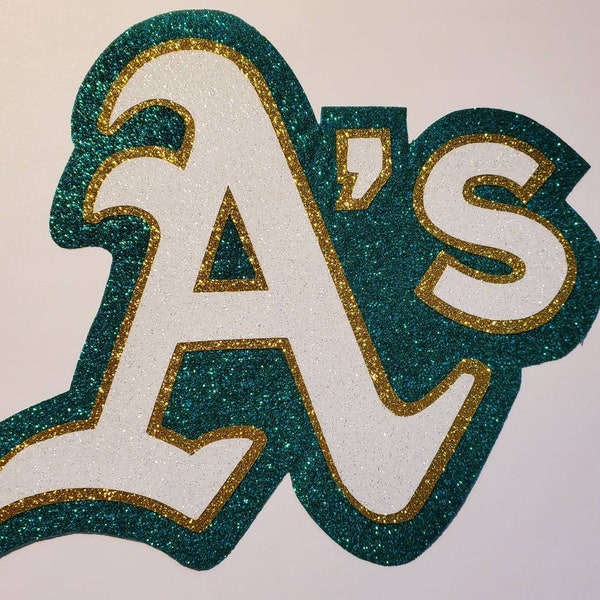 Huge Oakland Athletics Shimmering Iron On Patch