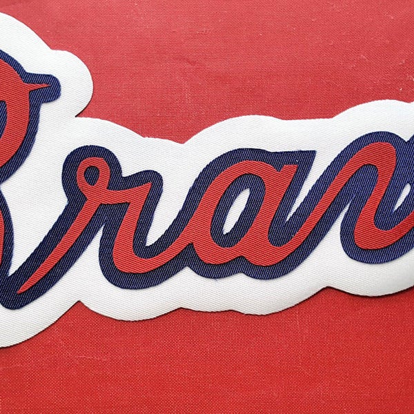 Huge Atlanta Braves Iron On Patch