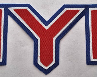 Huge New York Rangers Iron On Patch