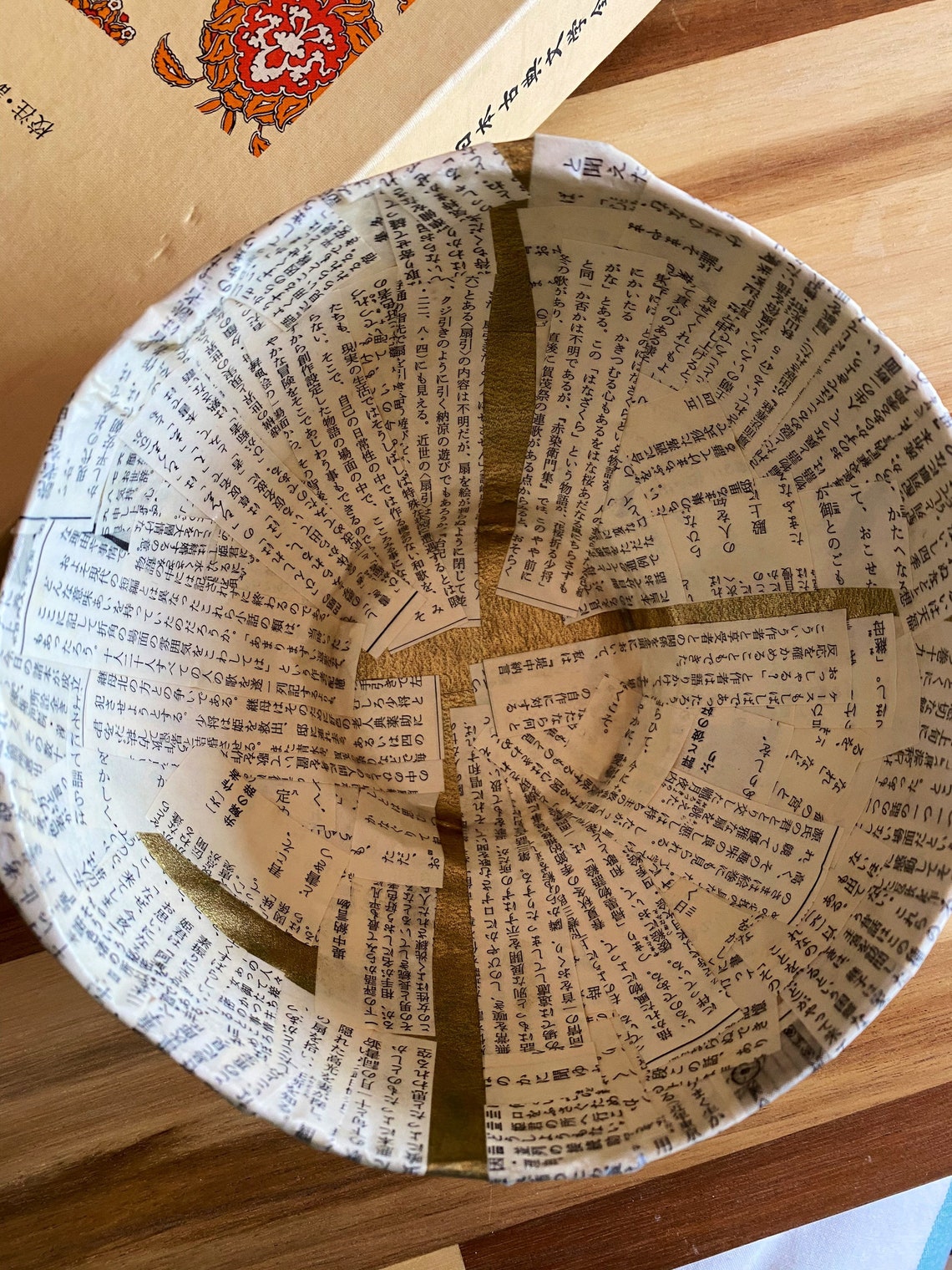 Handmade papiermâché ornamental medium bowl plaster of paris Etsy