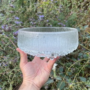 Iittala Glass Ultima Thule Bowl by Tappio Wirkkala