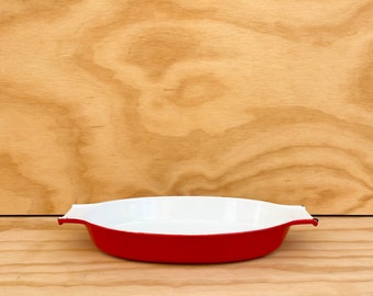 Red Enamel Cast Iron Casserole Pan - Michael Lax for Copco