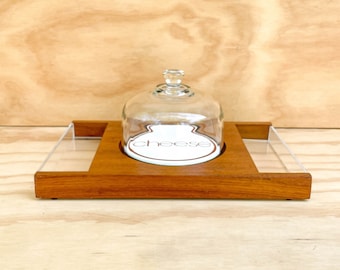 Servidor de queso de teca Goodwood vintage / Chips and Dip