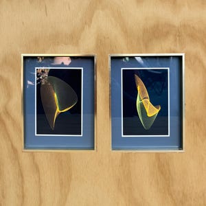 Set of 2 Vintage Space Aged OP Art Framed Prints, Turner Wall Accessory