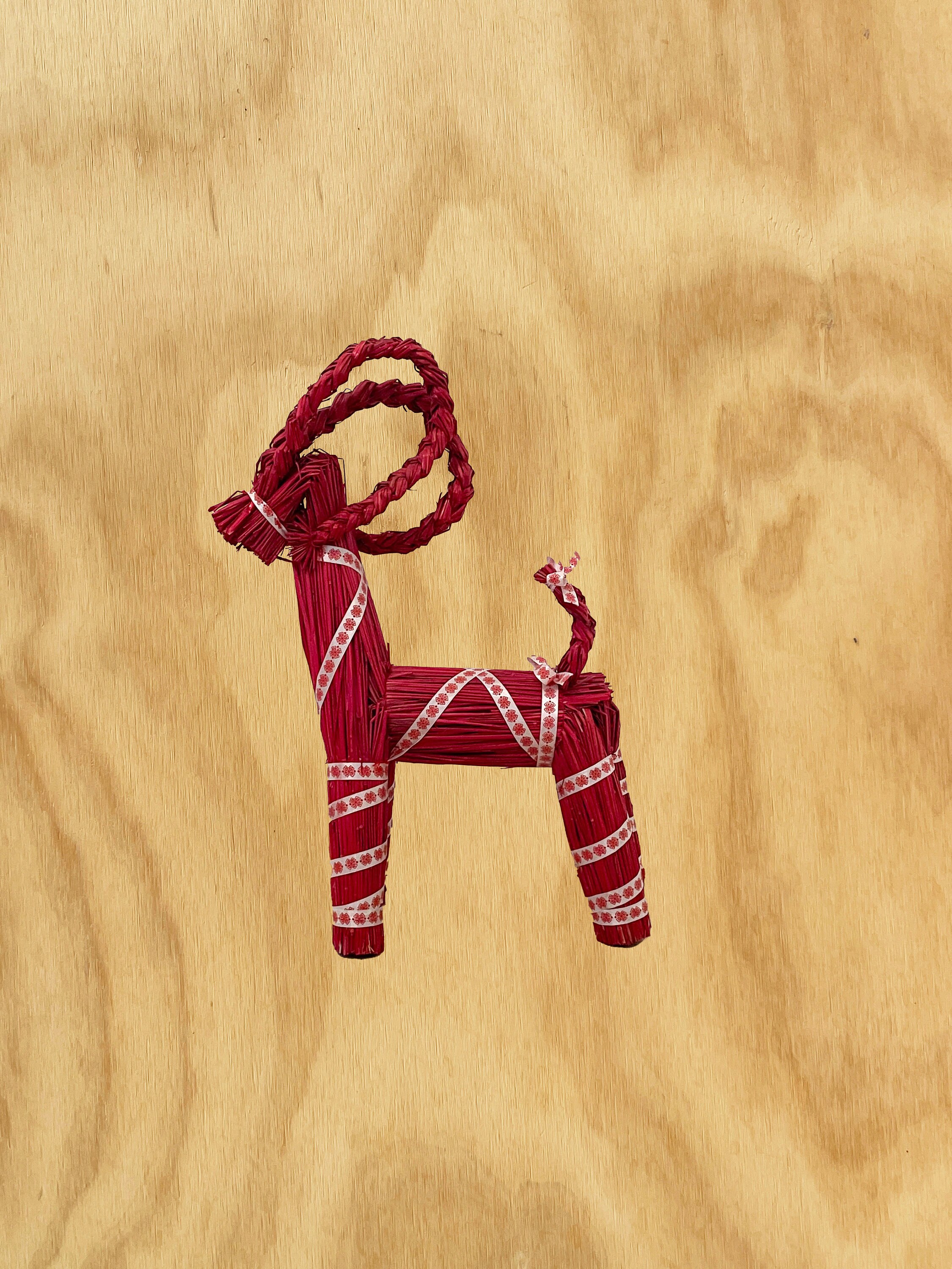 11.8 Lighted Christmas Straw Goat Home Decor Swedish Scandinavian Yule  Style De