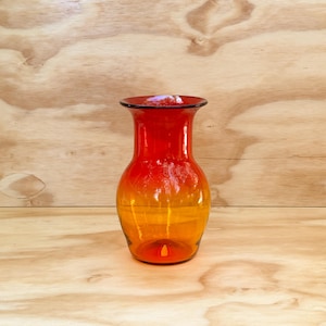 Blenko 7314 Amberina Glass Vase - John Nickerson