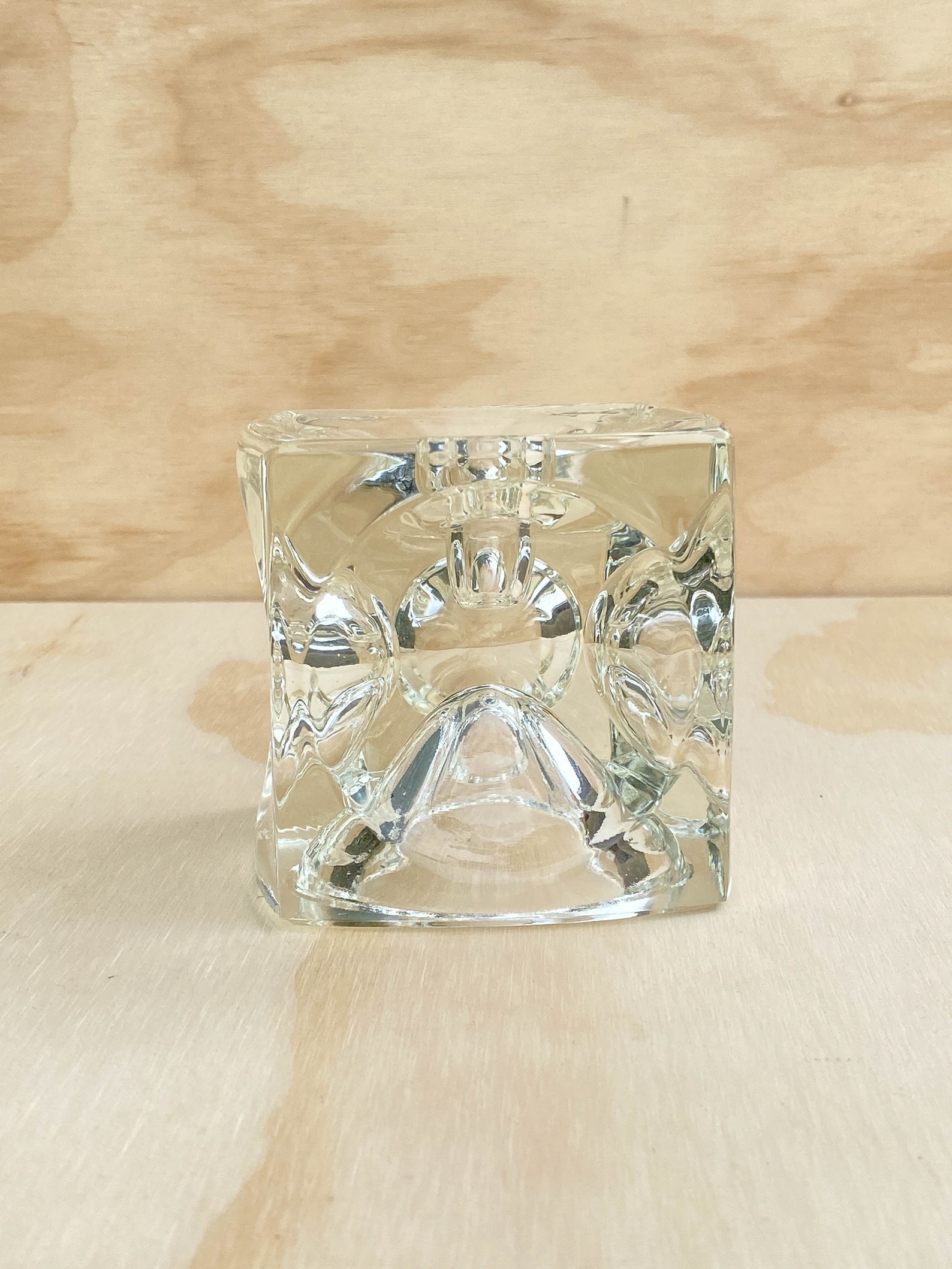 Set of 3 Shannon Irish Crystal Cube Taper Candle Holders by Etsy