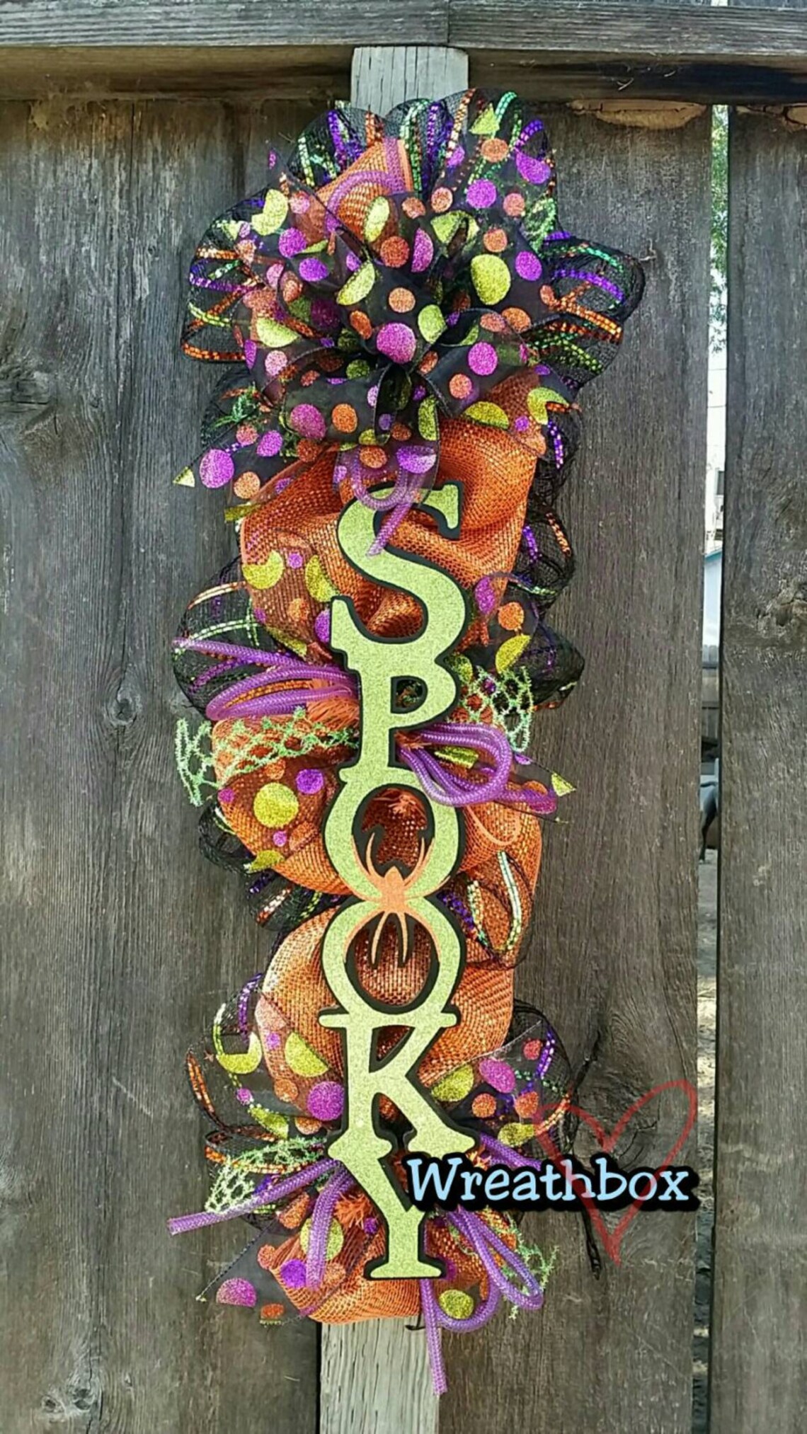 Halloween Mesh Swag Deco Mesh Spooky Halloween Wreath Etsy