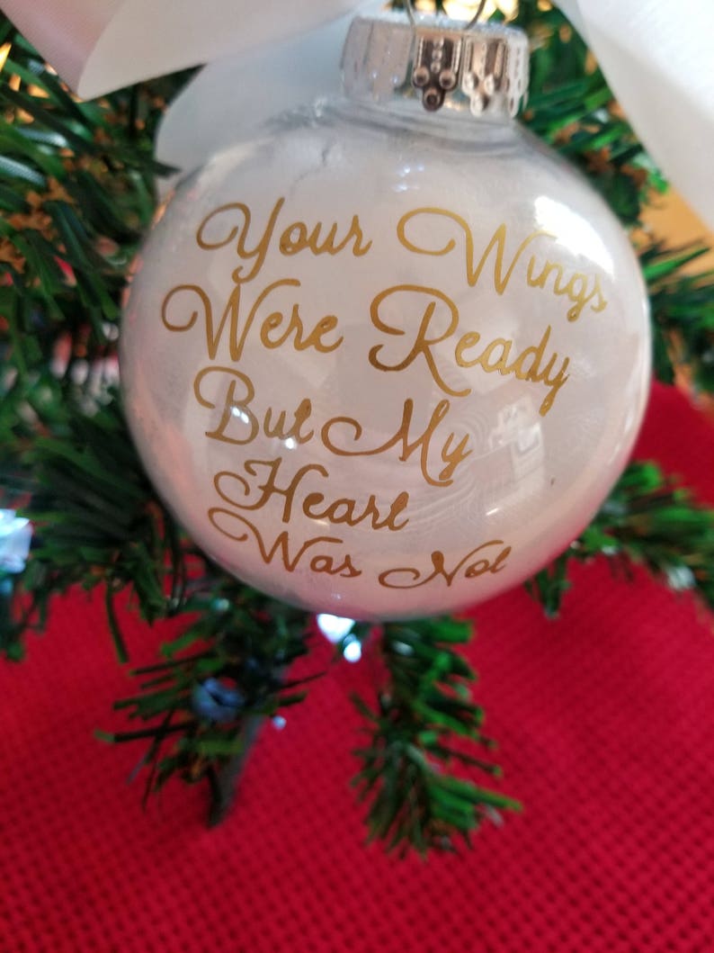 First Christmas in Heaven Ornament Your Wings Were Ready but Etsy