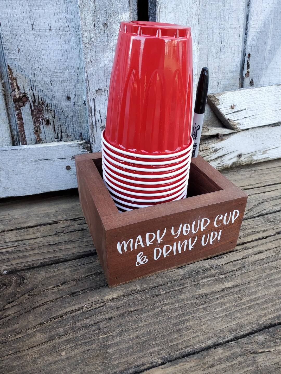 Party Cup Holder Mark Your Cup Box Red Cup Box Cup Holder Party Cup