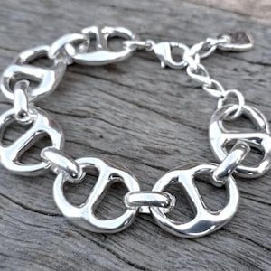 Frauen Armband,Silber Kette Armband,Silber Armband,Geschenk Armband Uno de 50 Stil Armband,Charm Statement Armband,Silber Gliederarmband