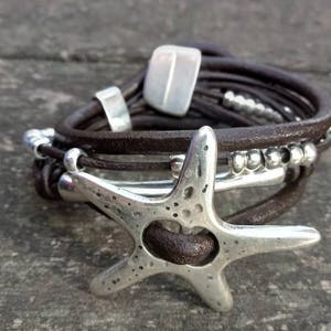 Funkeln mit Seesternen - Handgefertigtes Armband für Frauen uno de 50 style, Geschenk für Sie: Boho Armband Seestern - Handgefertigter Frauenschmuck