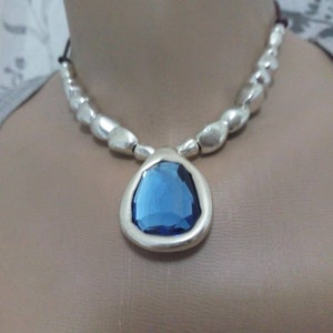 Joyas para mujer, collar de cristal para mujer, collar estilo uno de 50