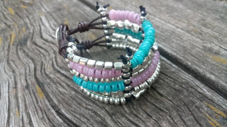 bracelets for women boho bracelet crystal pink bracelet bohemian bracelet uno de 50 style