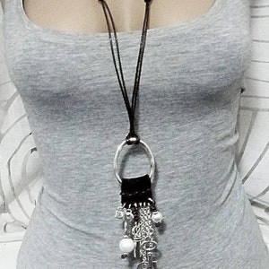 Womens jewelry, keys necklace, silver necklace, woman necklace  for women,  uno de 50 style necklace