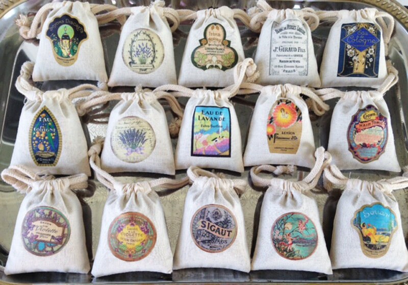 LAVENDER SACHET PARIS Cologne Label Lavender Sachet | Etsy