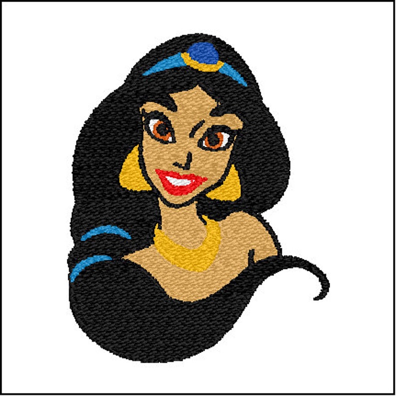 Jasmine Embroidery Design Etsy