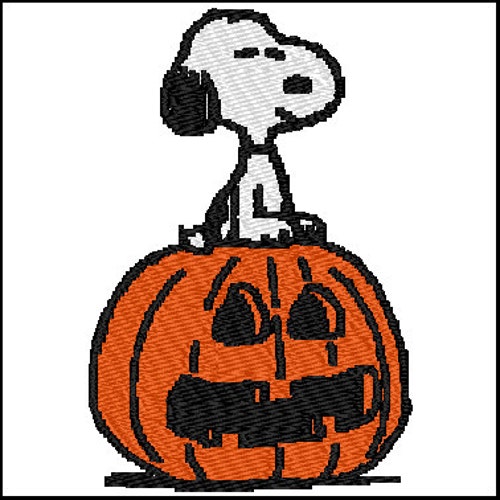 Halloween Snoopy Embroidery Pattern Design