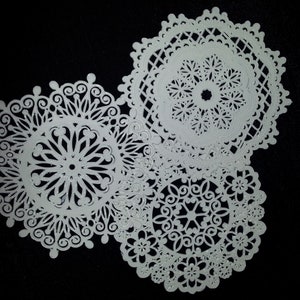 Assorted Edible Sugar Lace Doilies
