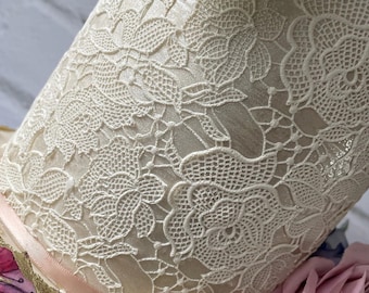 ONE EXTRA LARGE 3D Rose Design Cake Lace