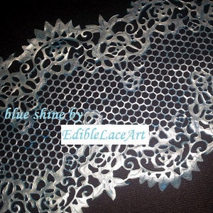 Edible Sugar Laces For Cakes – 2 Pack (1.5″) – Wedding, Birthday, Anniversary – Kosher & Halal