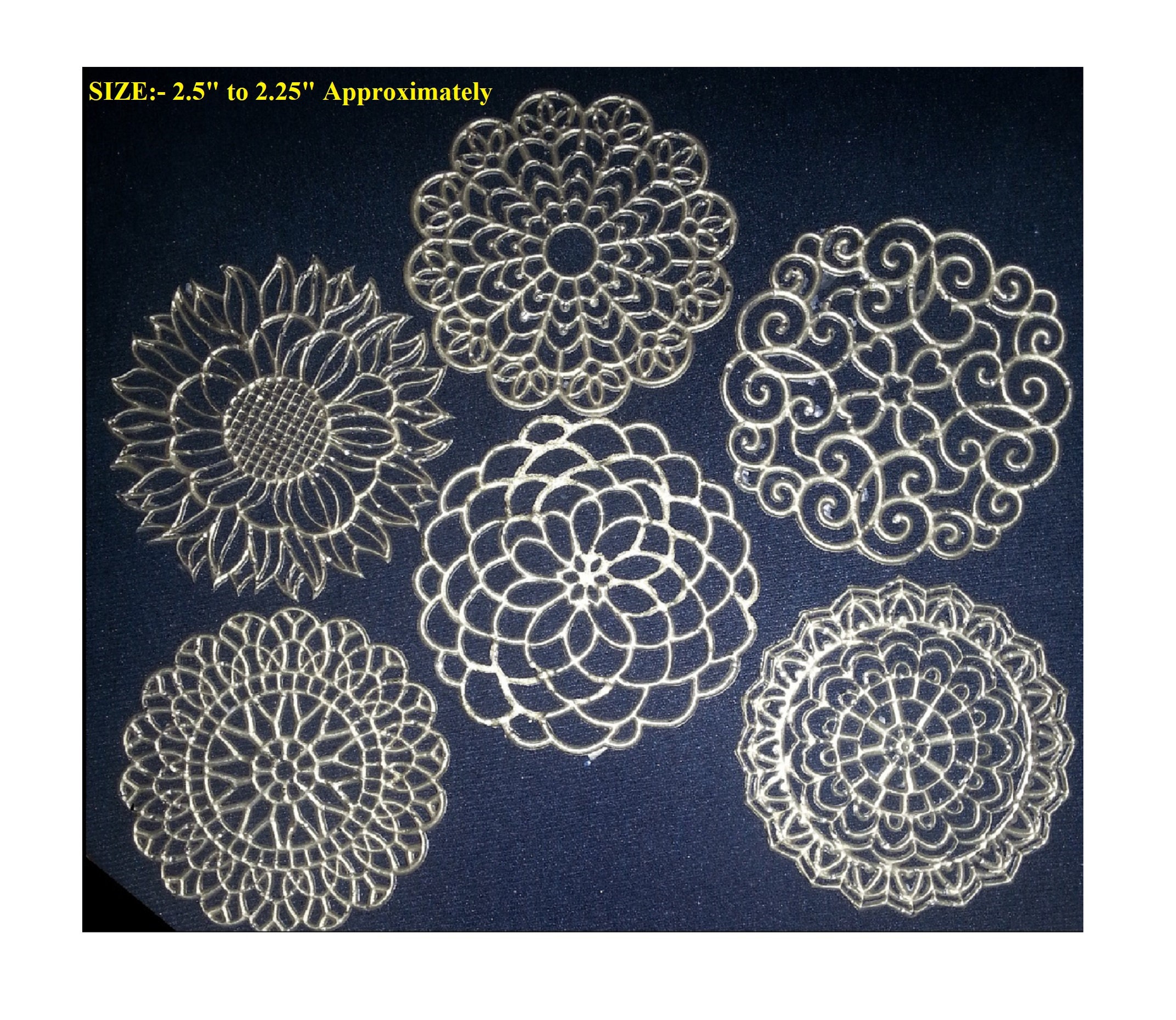 VARIOUS SHAPES EDIBLE Sugar Lace Doilies Ready to Use for Etsy