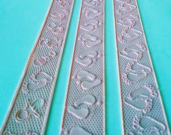 3 BABY SHOWER LACES - Ready to Use Edible Sugar Laces For Baby Birthday, Baby Shower, Baptism Or Party Decoration