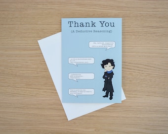 Sherlock Friendship / Thank You (A Deductive Reasoning) Card