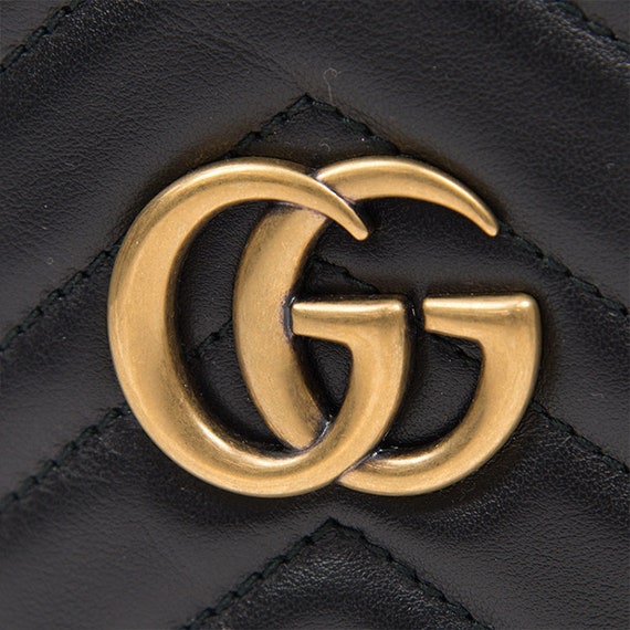 Gu/c-ci GG Marmont Series Marmont Gold Label Logo… - image 6
