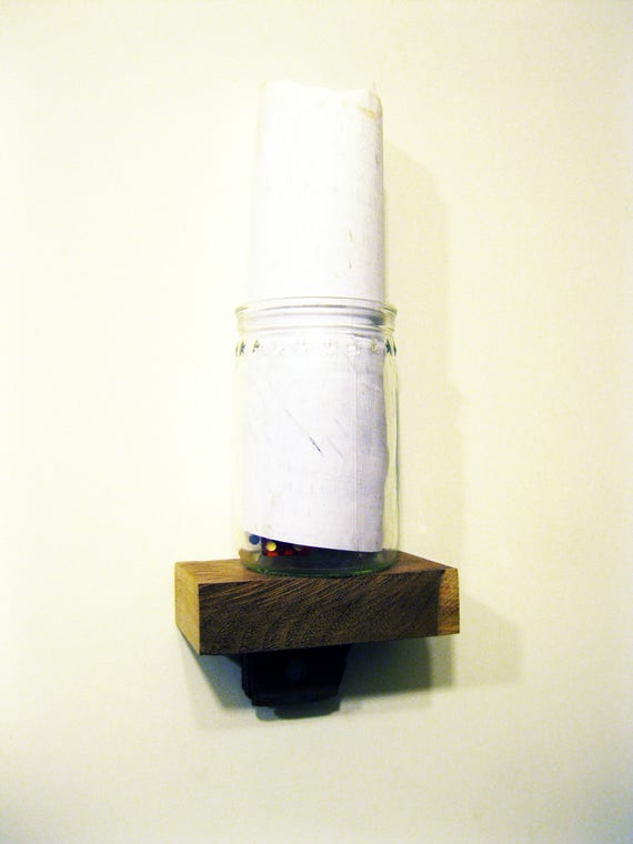 Small Solid Wood Found Art Decorative Shelf Etsy