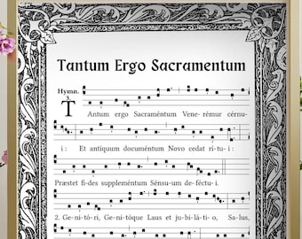 Tantum Ergo Sacramentum Printable: Latin Gregorian Chant (PDF Download)