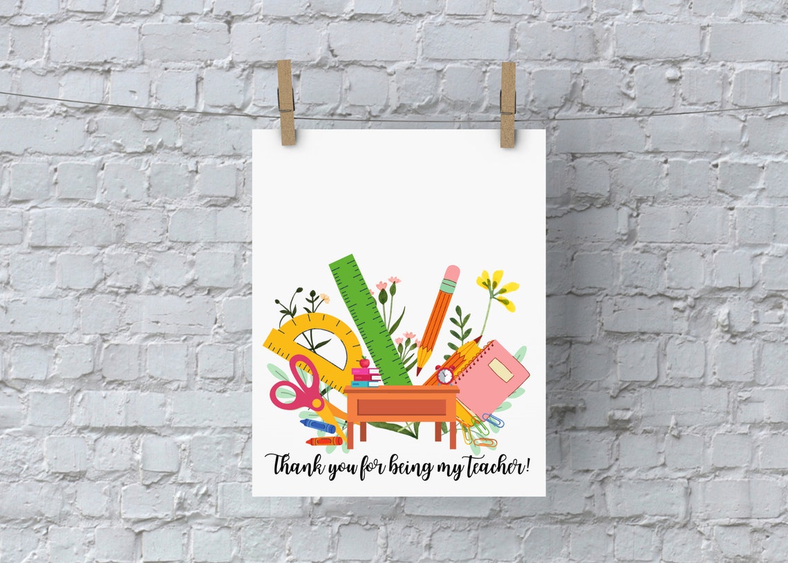 Teacher Appreciation Gift From Student, Printable Teacher Handprint Art ...