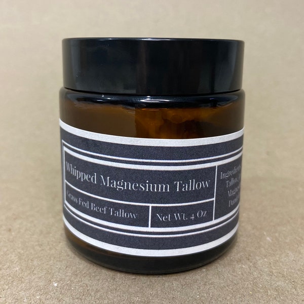 Magnesium Whipped Grass Fed Beef Tallow