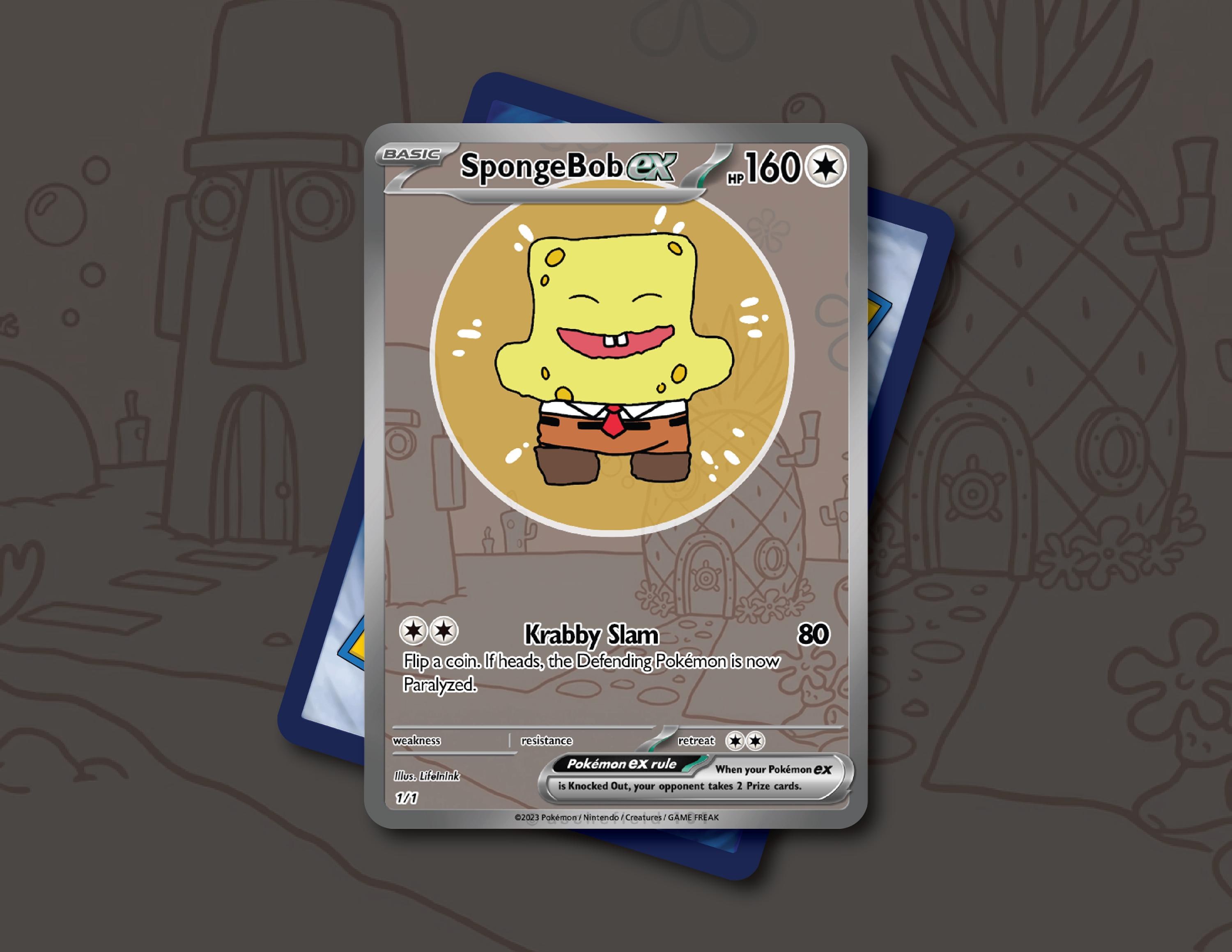 Spongebob X Fuggler Fan Made Proxy Card | Custom Fan Made Pokemon Trading  Card | Unique Poke Style Collectible - Etsy Australia