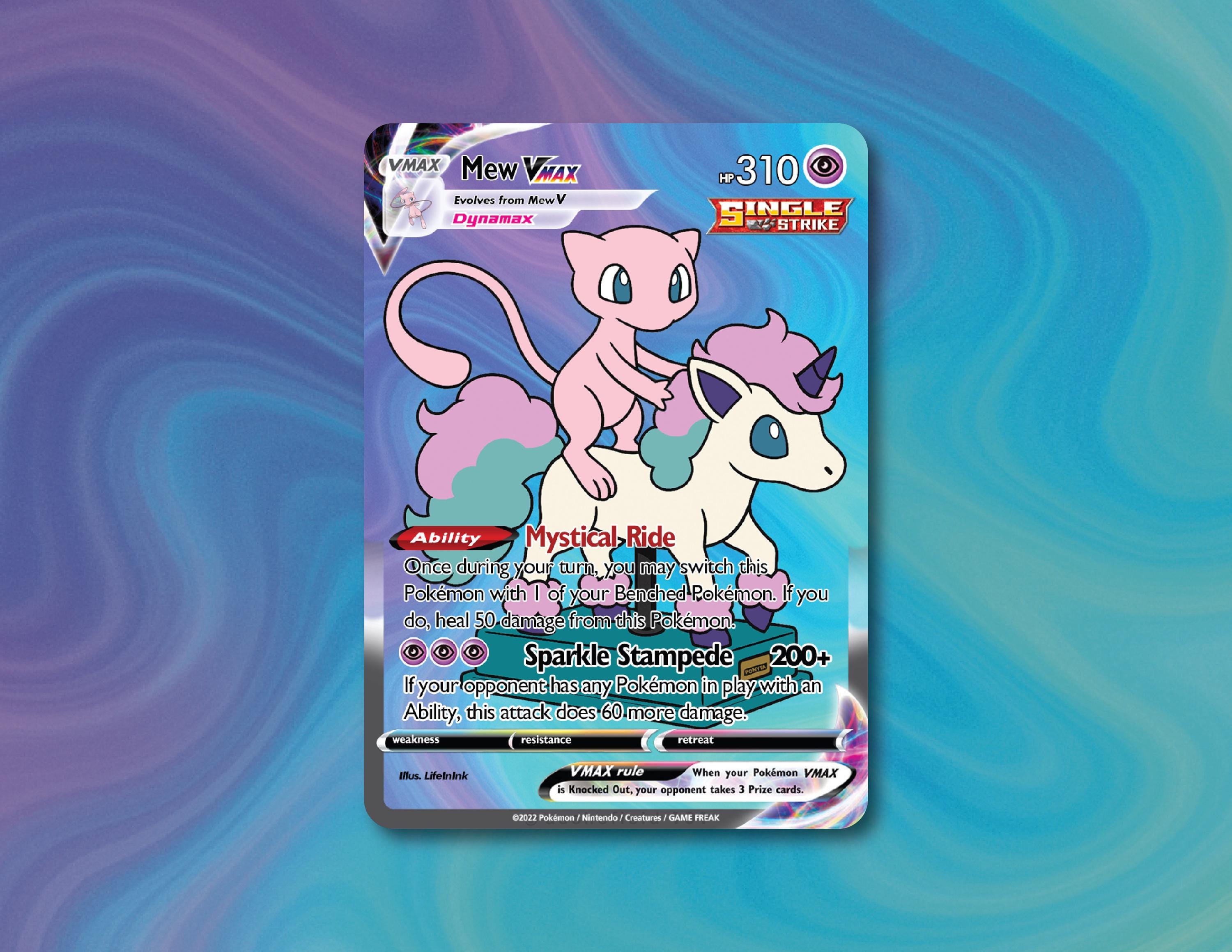 Mew VMAX | Custom Pokemon Alternate Card Art Proxy - Etsy Finland