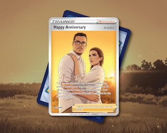 Full Art Custom Trainer-Style Card | Anniversary Card | Birthday Card | Card For Any Occasion