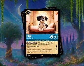 Custom Disney Lorcana Style Trading Card – Personalized Keepsake