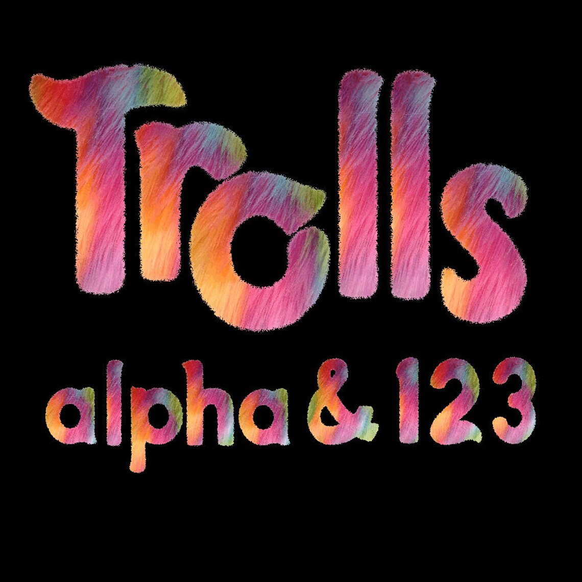 Trol del alfabeto de Trolls imágenes prediseñadas pelo completo ...