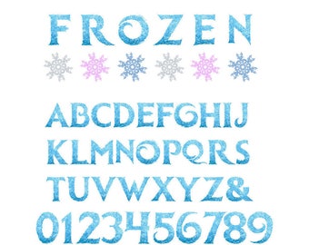 frozen alphabet etsy