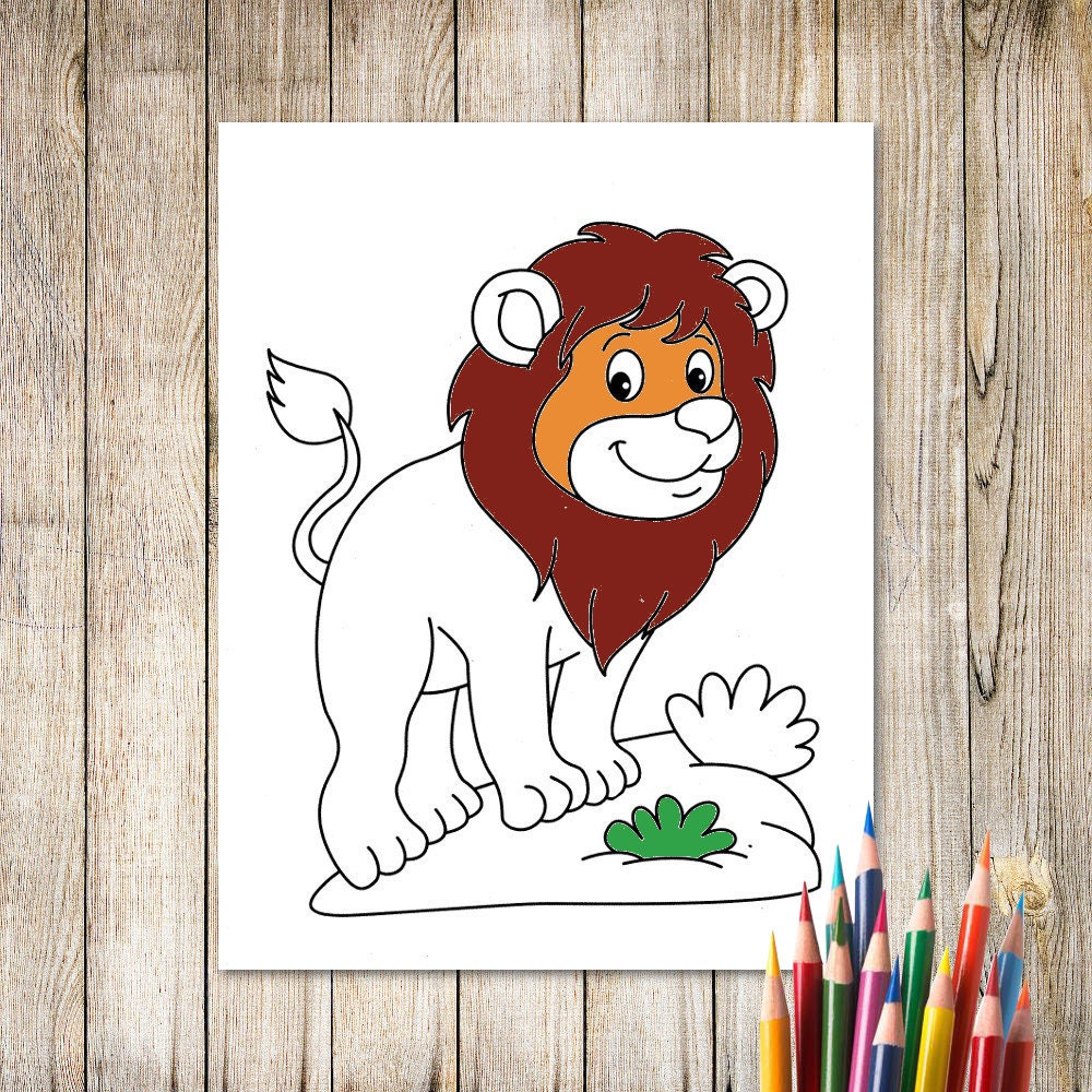 SVG LION Coloring Page Printable Coloring Page Coloring Page - Etsy UK SVG LION Coloring Page Printable Coloring Page Coloring Page - Etsy UK