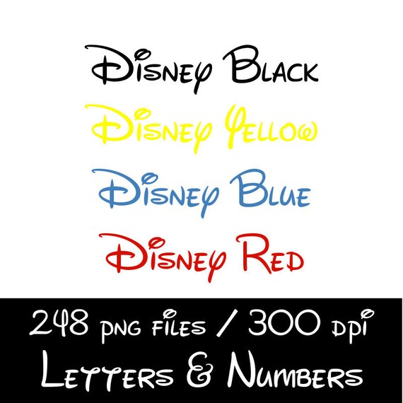 5 disney alphabet clipart printable disney letters etsy hong kong